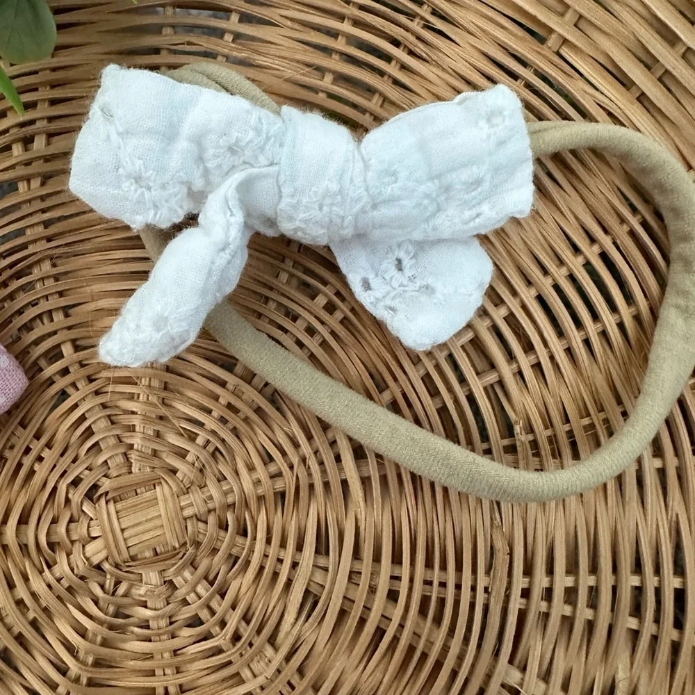 Carter’s 3 month baby girl booties & two matching girly hairpieces